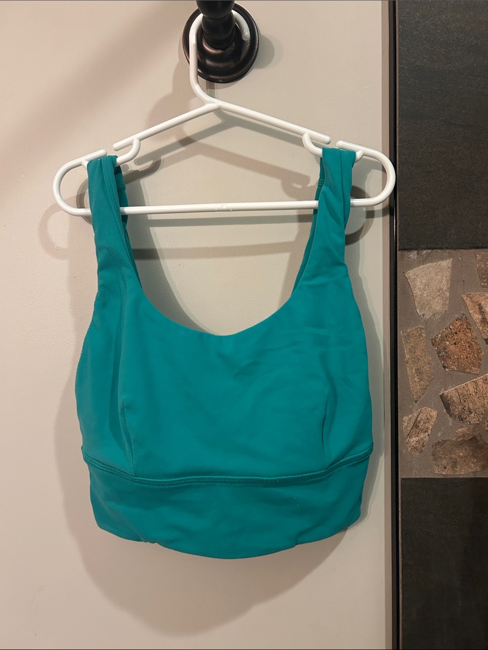 lululemon athletica Teal Scoop Sports Bra
